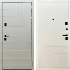 Дверь входная MXDoors Квадро Белая шагрень