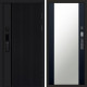 Дверь Termo Door  Smart (Смарт) Твист Блэк (Black) Зеркало 27 Черный кварц + тонировка