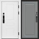 Дверь входная  Smart (Смарт) Орегон White  Гранд Grey софт