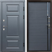 Дверь входная Termo Door Сибирь Термо ПРЕМИУМ Grey Porte black