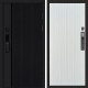 Дверь Termo Door  Smart (Смарт) Твист Блэк (Black) Flat Белый софт