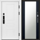Дверь Termo Door  Smart (Смарт) Орегон White  Зеркало 27 Черный кварц + тонировка