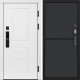 Дверь входная  Smart (Смарт) Орегон White  Нео Графит