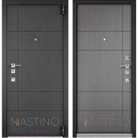 Дверь входная Mastino Forte (Синхропоры графит MS-114 / Синхропоры титан MS-114)