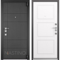 Дверь входная Mastino Forte (Синхропоры графит MS-114 / Cинхропоры милк MS-104)